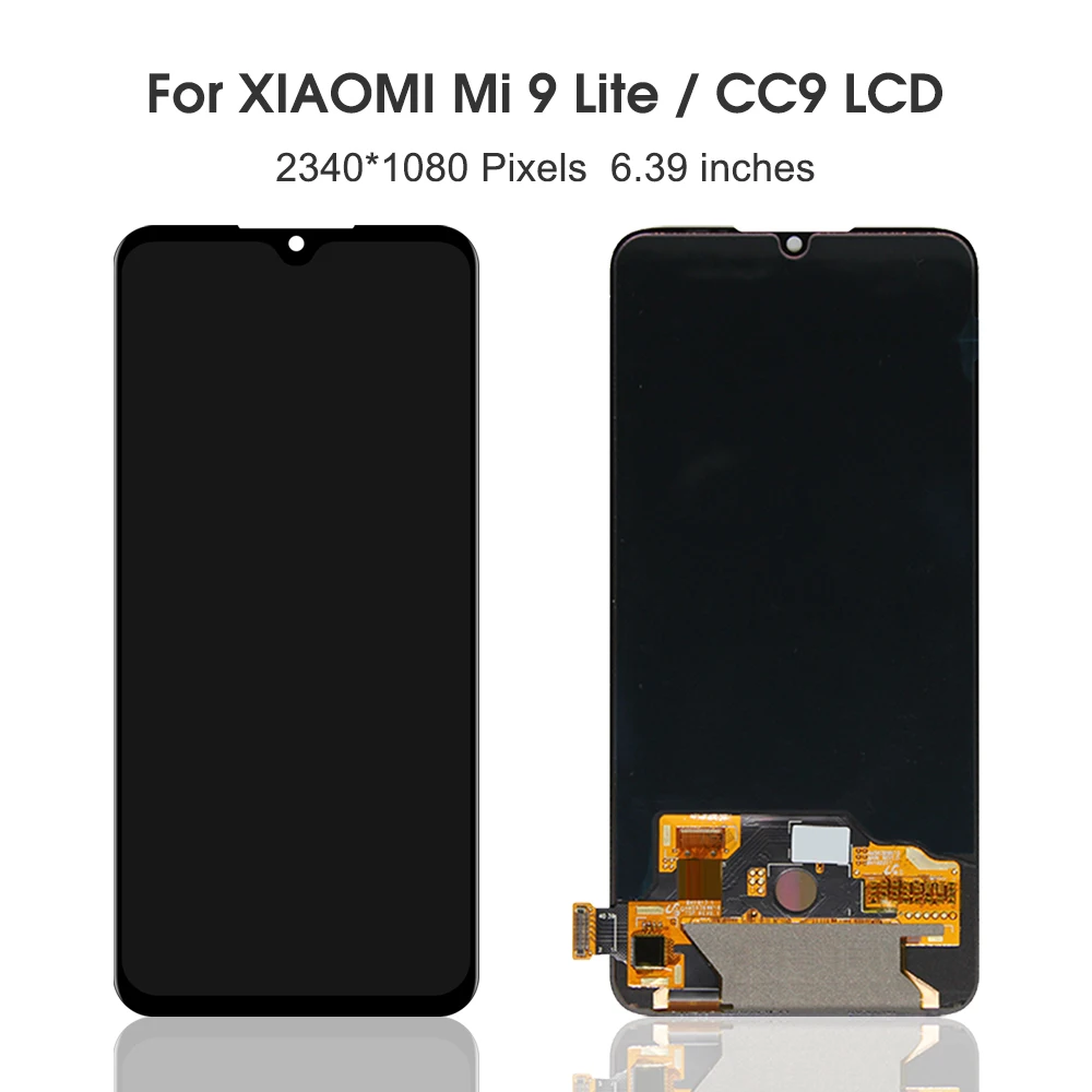 6.39''For Xiaomi Mi CC9 For AMOLED Mi 9 Lite M1904F3BG LCD Display Touch Screen Digitizer Assembly Replacement