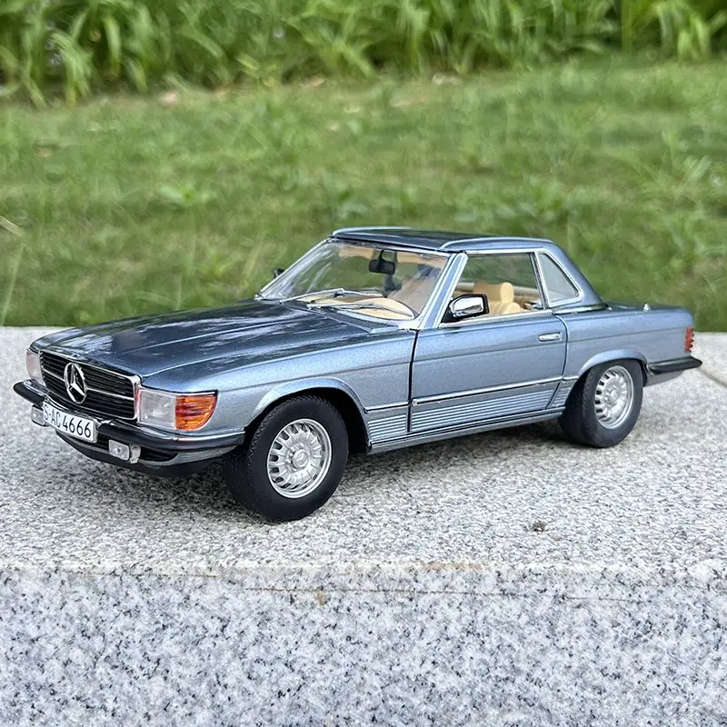 

Diecast Sun Star 1:18 Scale Benz 350SL Classic Full Door Alloy Car Model Collectible Toy Gift Souvenir Display Ornament