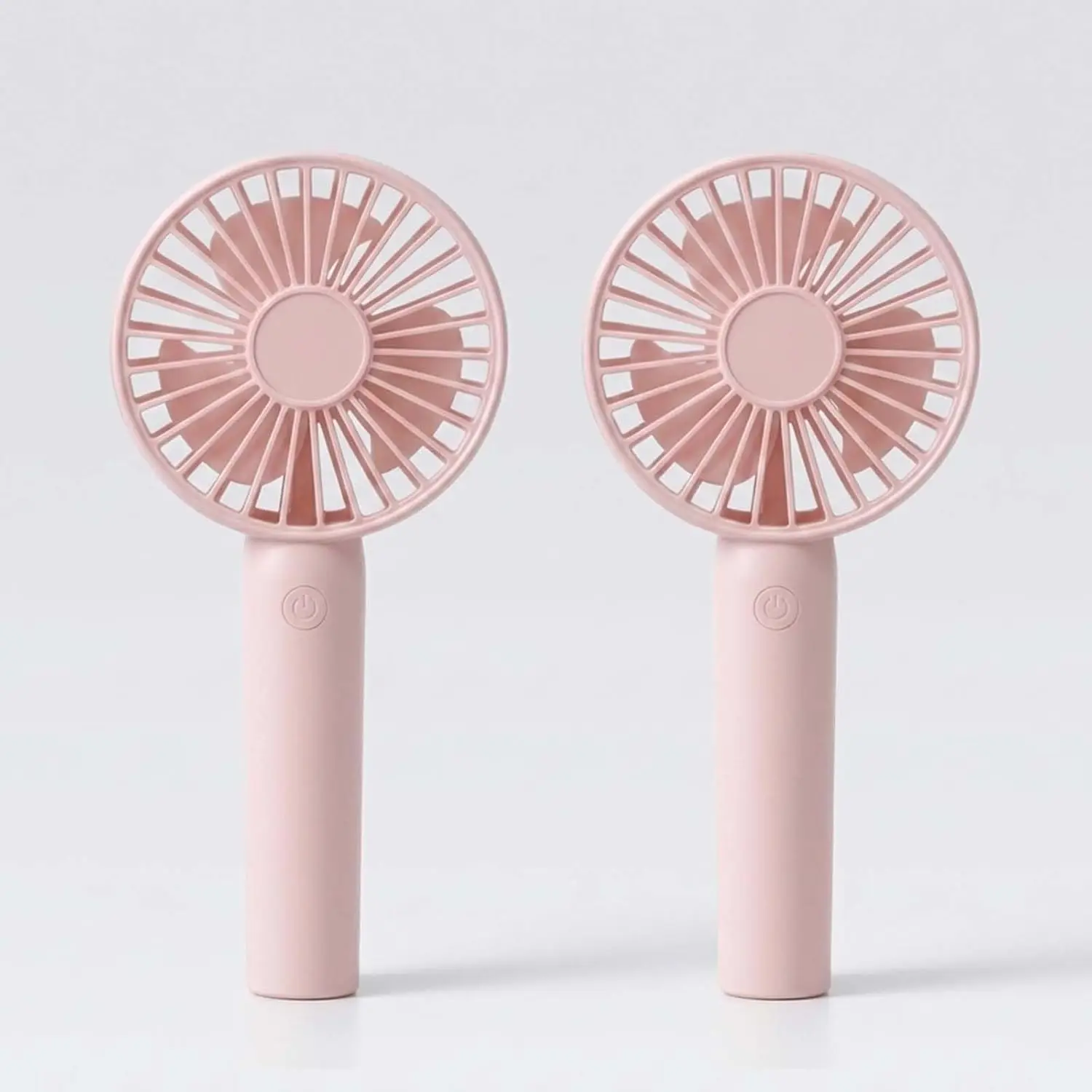 

Portable Handheld Fan 2 Pack, USB Rechargeable Mini Fan with Phone Holder, 3 Speeds, Quiet for Outdoor Indoor Use