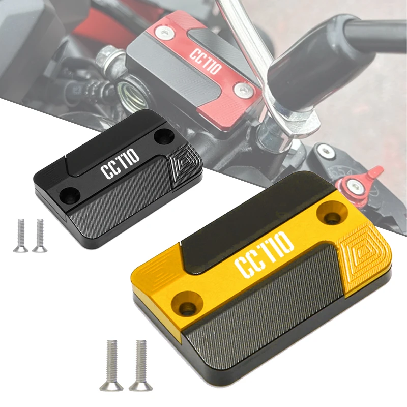 2025 جديد لهوندا الصليب شبل CC110 CC 110 دراجة نارية Accessoriea CNC الألومنيوم الجبهة الخلفية الفرامل خزان غطاء مع شعار cc110 #1