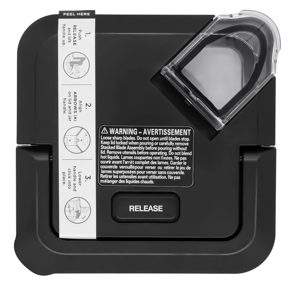 populaire vergrendeling deksel vervanging voor Ninja Blender 72oz XL kannen, vervangende vierkante bovenklep voor Ninja BL610 BL710WM BN701