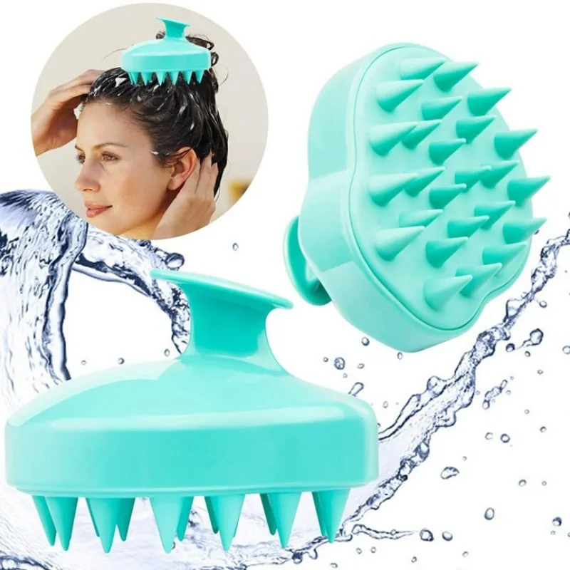

Soft Silicone Shampoo Brush Household Massage Shampoo Brush Cleansing Scalp Bath Comb Hairdressing Tools