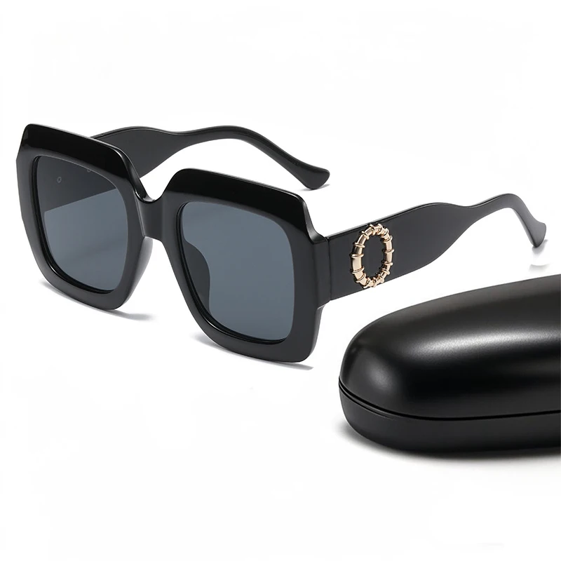 

Big Square Circle Decorated Sunglasses for Women Men Brand Luxury Design UV400 Black Car Sun Glasses Fashion Trend Eyewear 2025