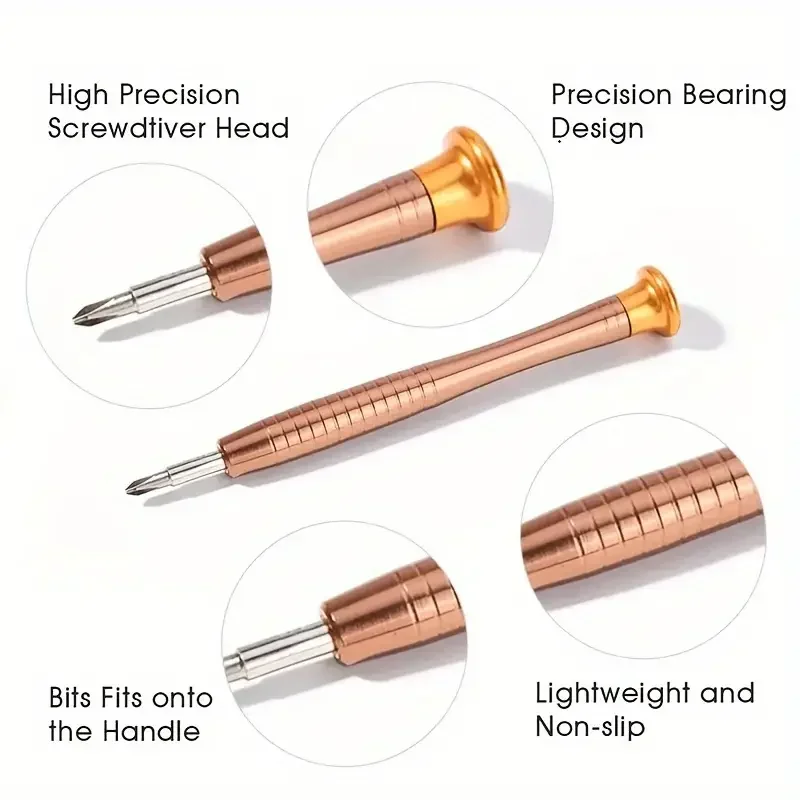 1 Set Precision Screwdriver Set 25 In 1 Repair Tool Kit Small Screwdriver Set Star/Y-type/Flat-blade/Triangle Screwdrivers F image 4