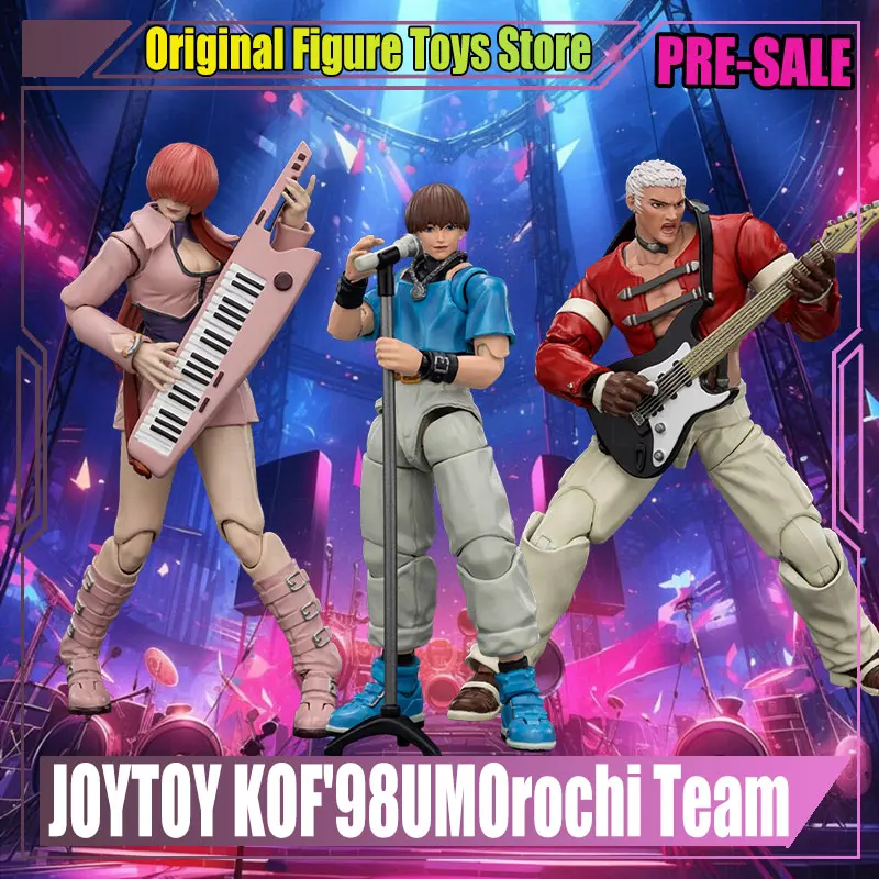

Новая фигурка JOYTOY 1/18 SNK KOF '98UM Orochi Team, аниме-фигурки King Of Fighter, модель игрушки: Яширо Нанакасе, Шерми, Крис