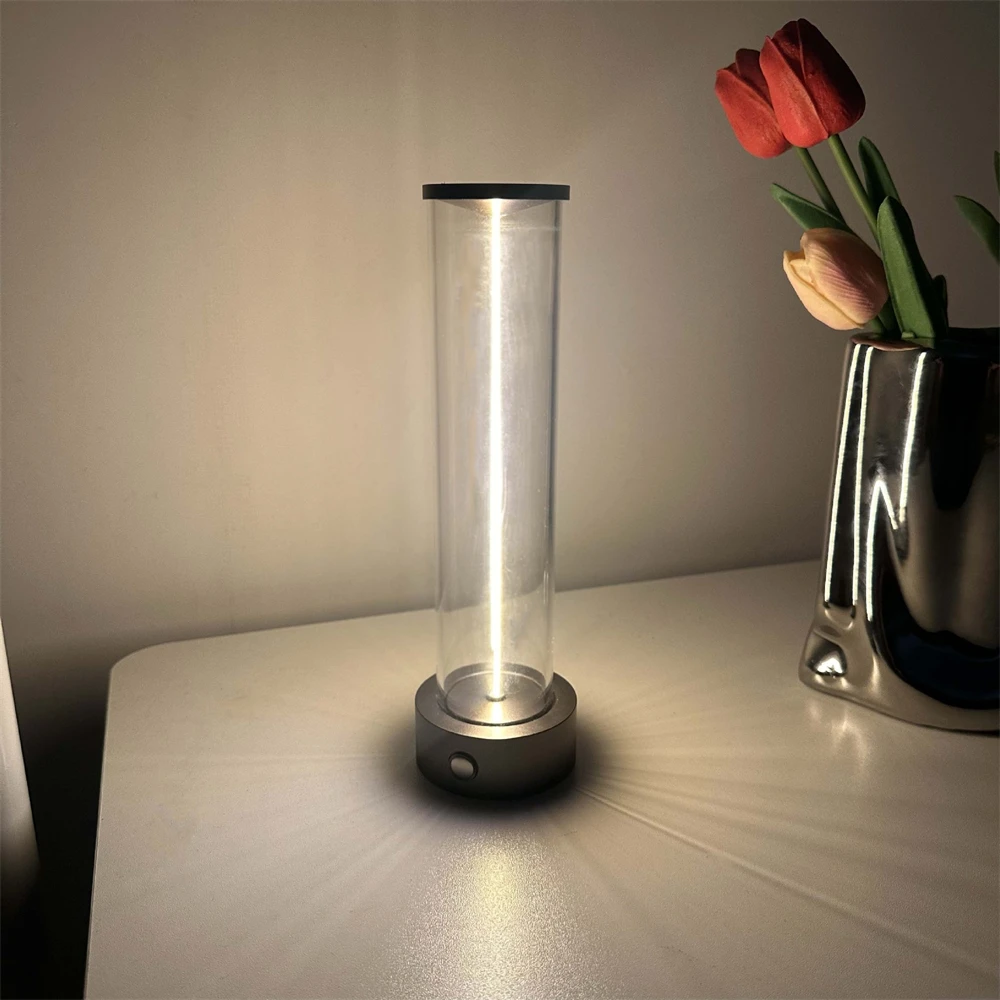 Modern Minimalist LED Creative Gift Charging Cable Small Night Light Bedroom Bedside Touch USB Charging Environment Desk Lamp