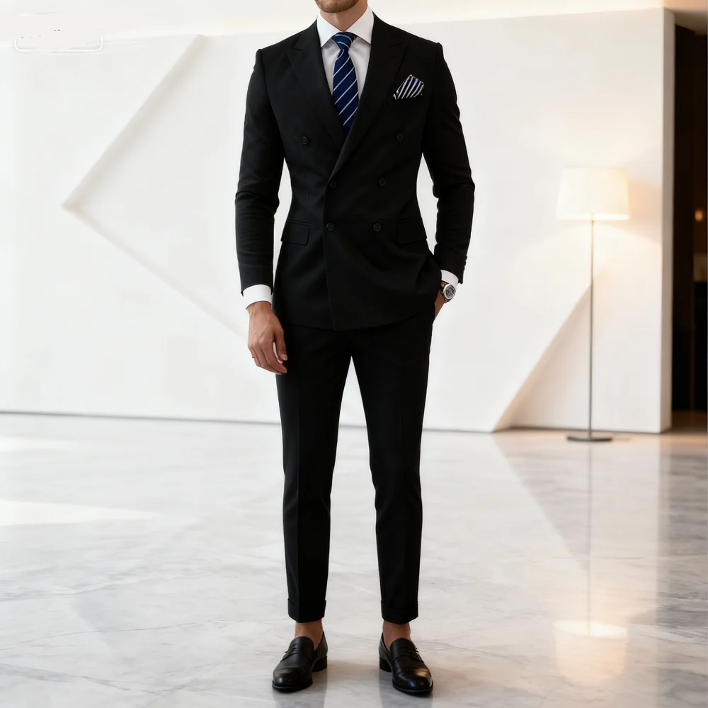 

Men's Wedding Tuxedo Suit Formal Sparkling Orange Burnt 2-Piece Suit with Metal Button Trabajo Daily Wear