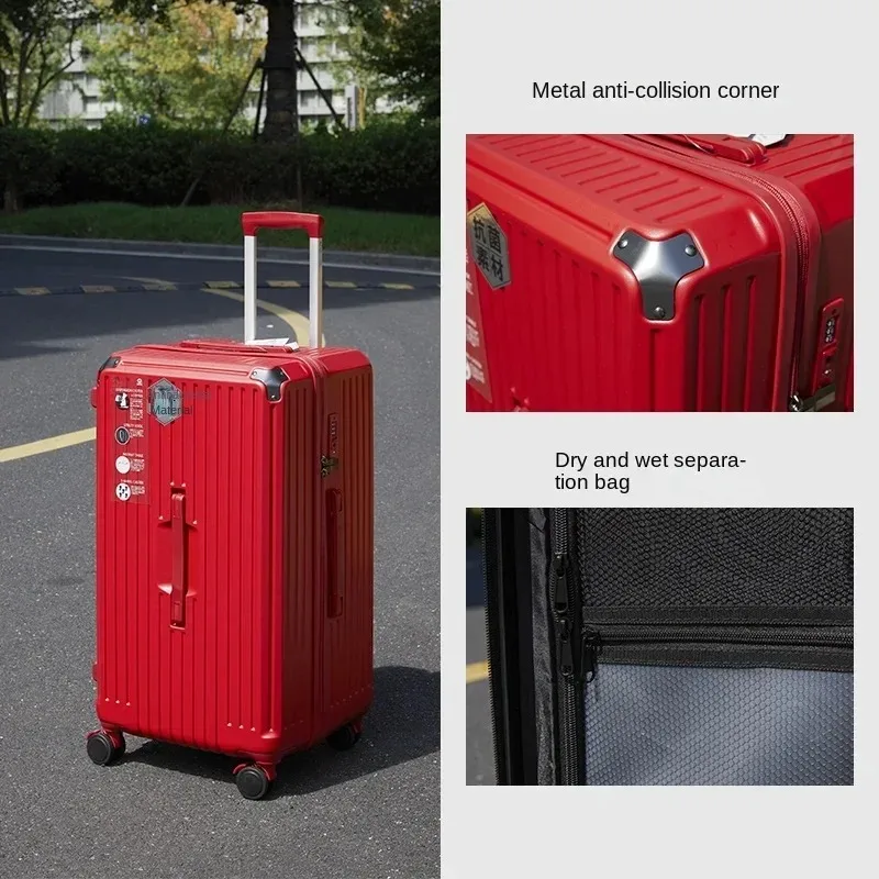 20 30 32 Inch Large Size Suitcase Rectangular Carrier-28 Inch Luggage PC Suitcases Travel Trolley Case with Five Spinner Wheels