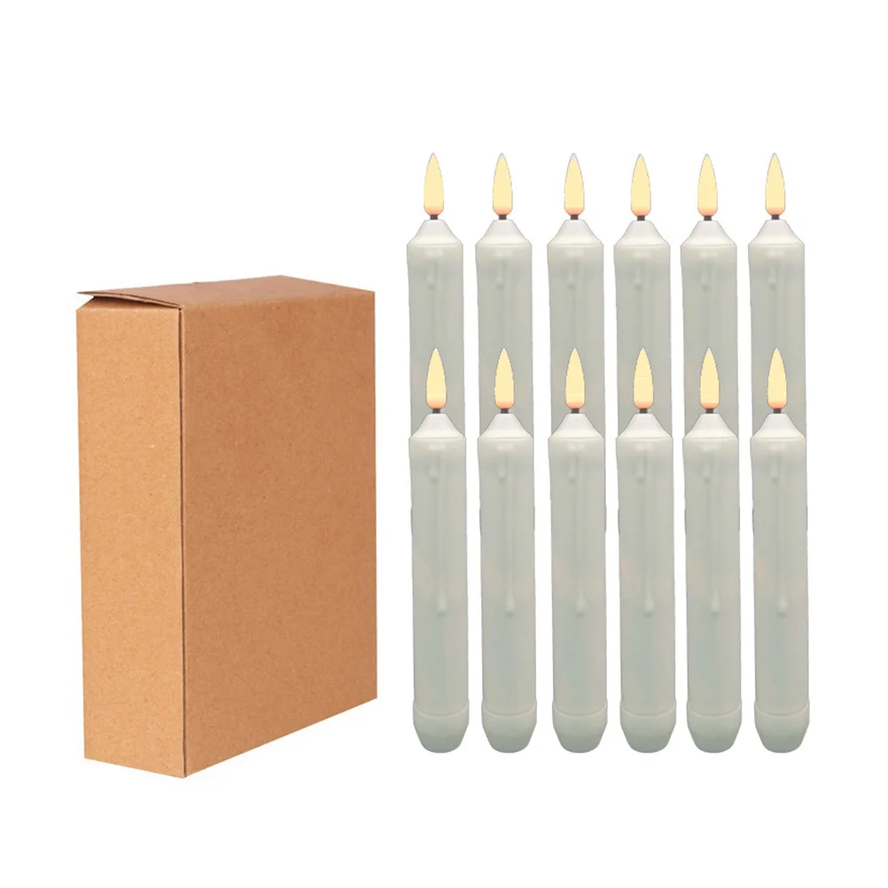 12 candele elettroniche a LED coniche senza fiamma, luci decorative per matrimoni, feste di San Valentino