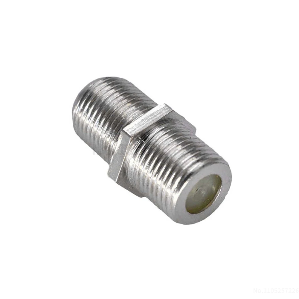 Metric F-type female-to-female adapter straight-through connector cable TV signal connector, dual female F connector (1 pcs)