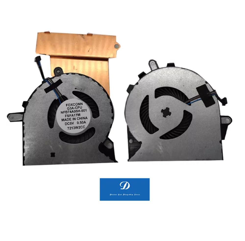 FOR HP Dark Shadow Elf 3rd Generation TPN-Q194 15-CE Notebook CPU Cooling Fan