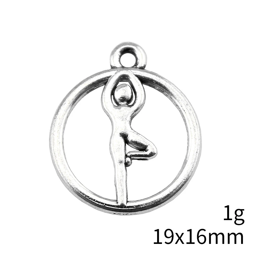 2025 Trend Charms Pendant Om Yoga Charm Connector For Bracelets Pendants For Bracelets