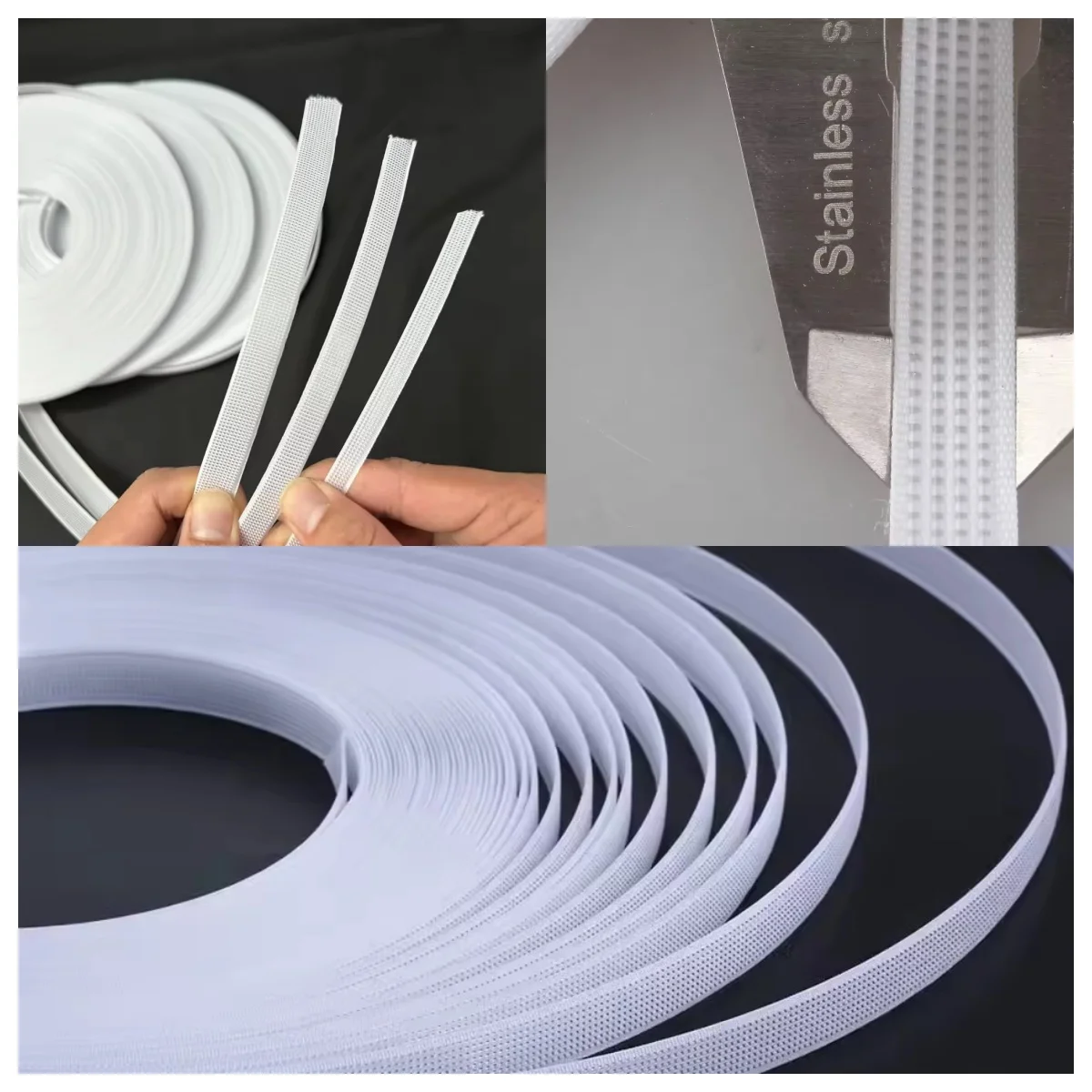 White Polyester Fishbone Shaping Strip Plastic Sewing Bone For Corset Bridal Gown Wedding Dress Hat Handmade Craft Supply