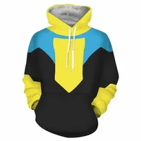 Sudadera con Capucha Invincible 3D, Sudadera Deportiva con Diseño de Mark Grayson, Ropa Deportiva para Hombre y Mujer, Moda Otoño/Invierno, Top de Manga Larga