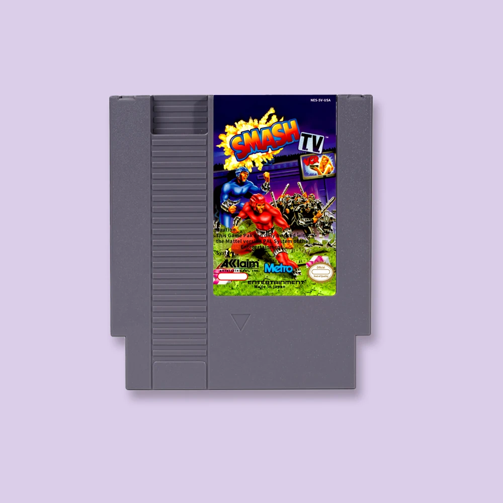 Smash T.V. Action Game Card for NES 72 Pins 8bit Console Video Game Cartridge