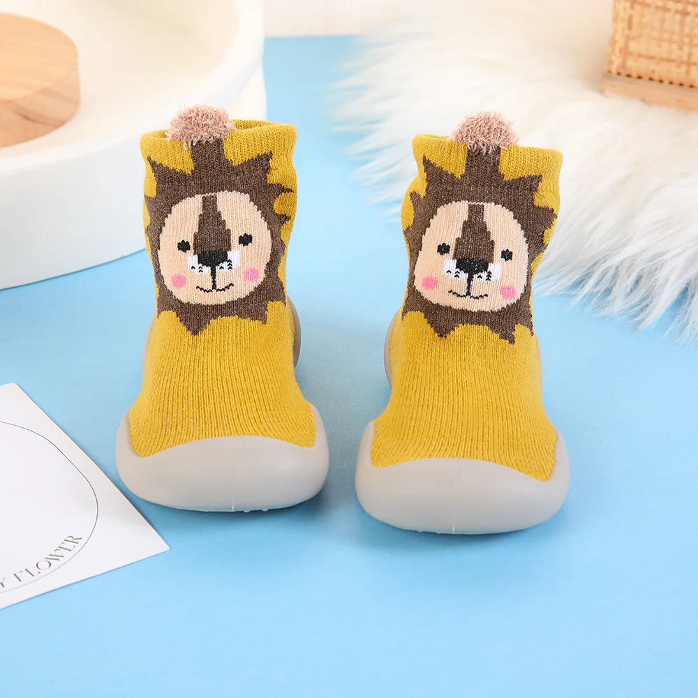 Spring Autumn Sneakers Soft Sole Walking Shoe Anti Slip Floor Socks Cute Baby Items Cartoon Animal Kids Shoes