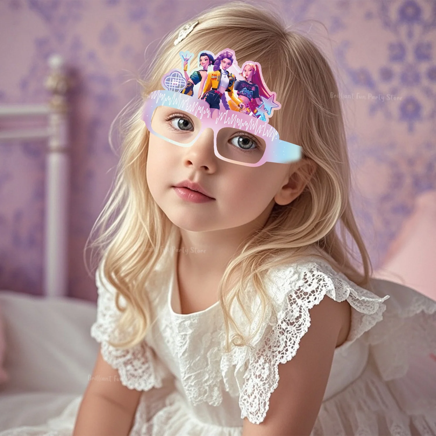 12 قطعة/المجموعة شيطان الصيادين الطرف الديكور ورقة نظارات أقنعة صور تأثيري الدعائم الأطفال عيد ميلاد سعيد لوازم الحفلات