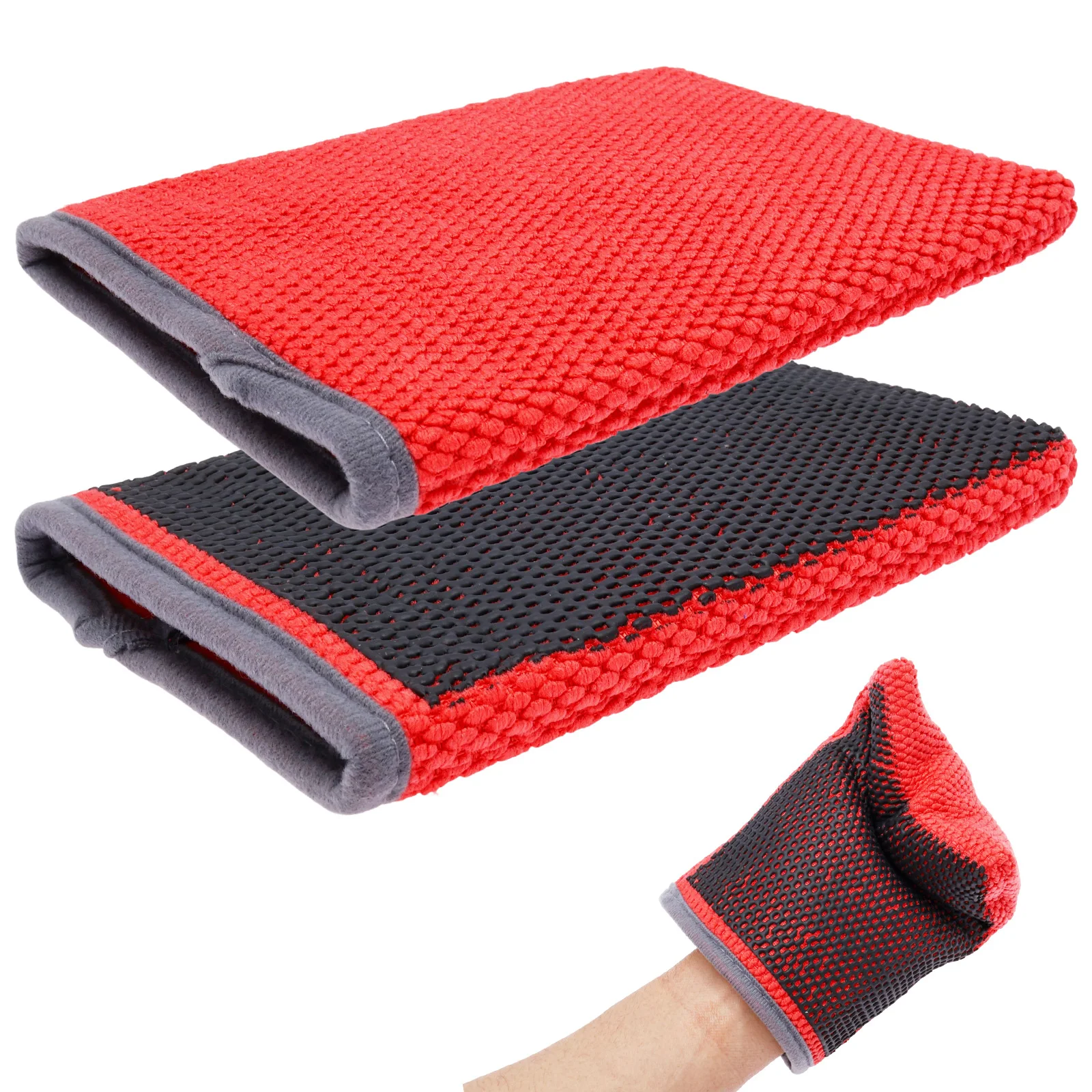 Clay Mitt Car Detailing Clay Infused Auto Detailing Glove Reusable Clay Bar Mitt for Car Glass Wheels Surface Details Cleaning