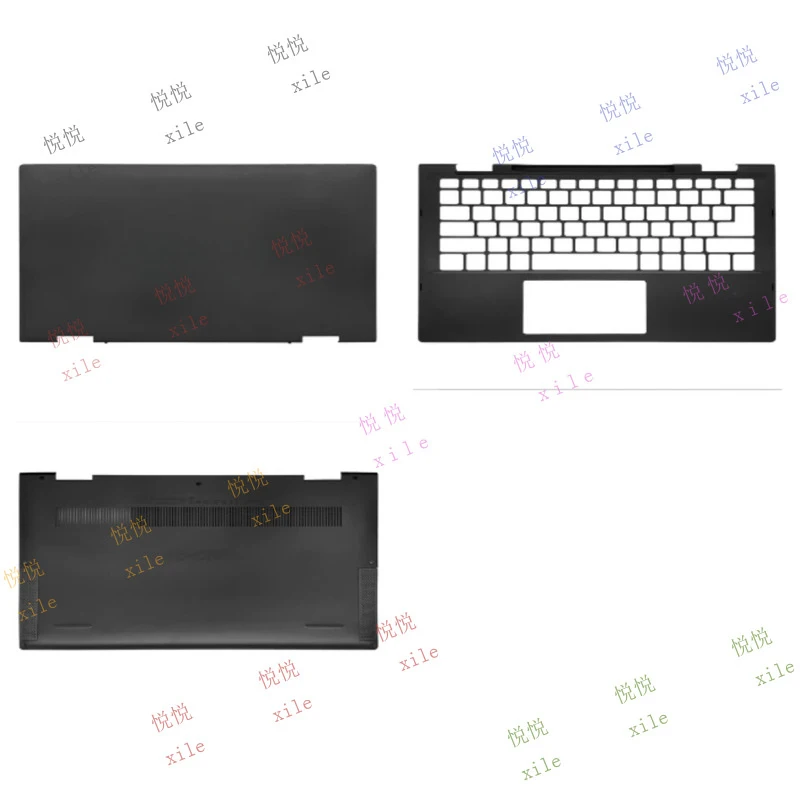 L+  for Dell Inspiron 13 7300 7306 2-in-1 Black-Brown LCD Back Palmrest Buttom Cover