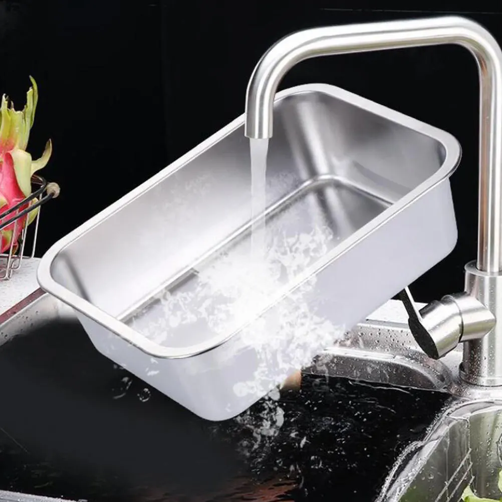 

1Pcs Elegant Stainless Steel Serving Tray Rust-Resistant Easy-Clean Multi-Purpose Dish for Home Tableware Restaurants Cafes Bbq