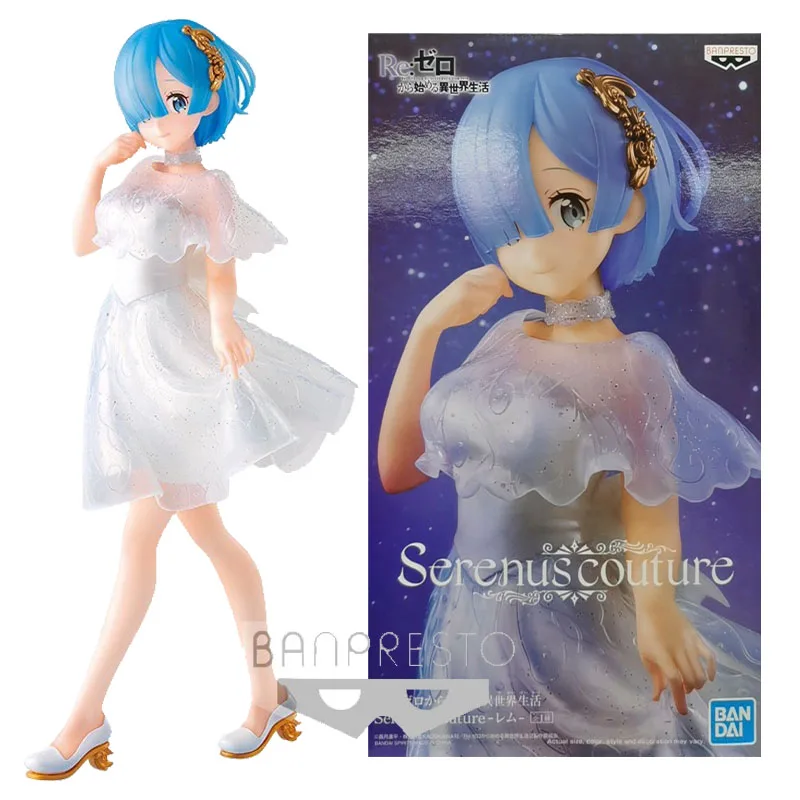 Bandai Original Serenus couture Re:Life In A Different World From Zero Anime Figure Rem  Action Figure Toys For Kids Gifts Model