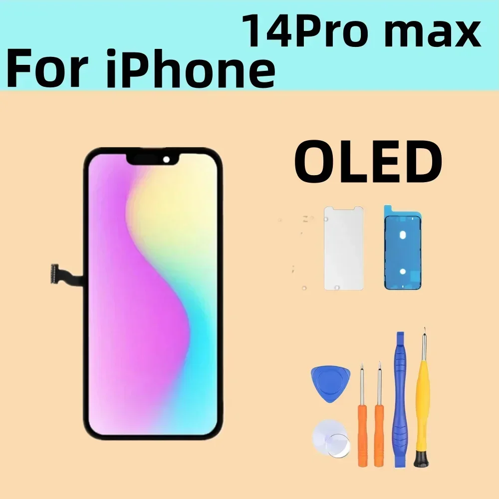 Nowy oryginalny wyświetlacz LCD dla iPhone 14 Pro Max z ekranem dotykowym 3D Digitizer dla 14 Pro Max LCD 100% testowany
