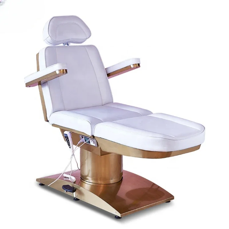 

Electric beauty salon spa massage table Adjustable treatment facial beauty bed with 3-4 motors and rotating function