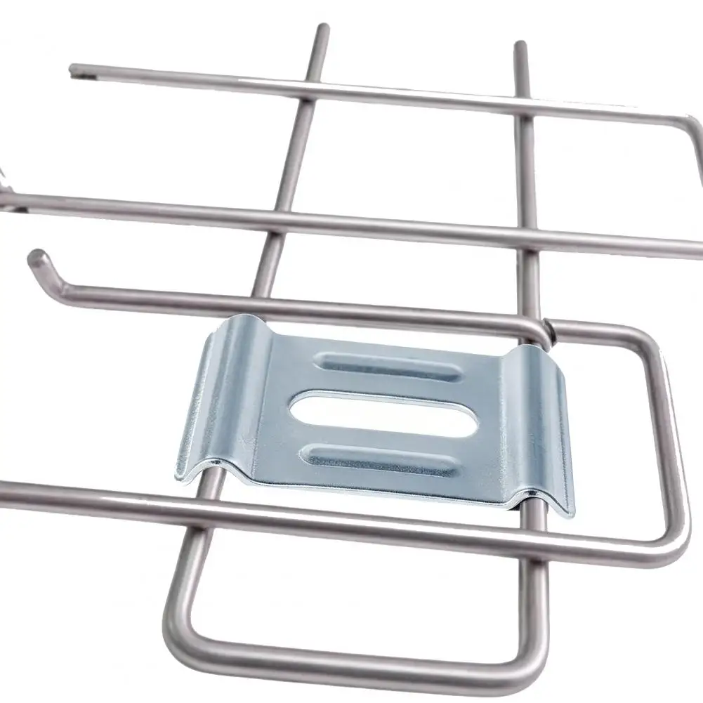 Basket Cable Tray Clamp 30/60pcs Metal Cable Raceways Hold Down Clamps Support Washers for 4mm-6mm Wire Diameter Basket Wire