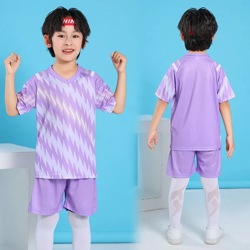 Children's badminton suit set for boys and girls, fast drying table tennis training competition running sportswear