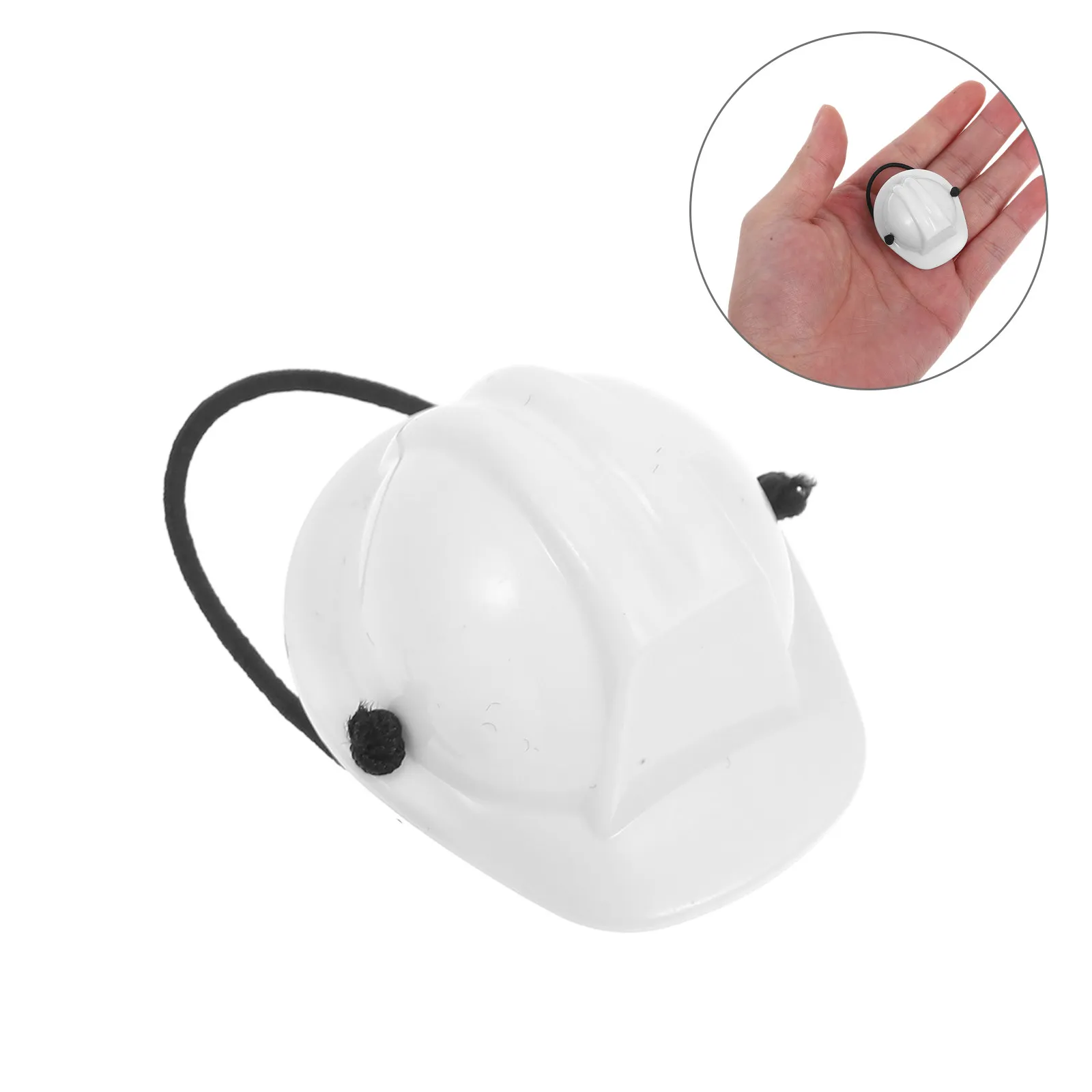 

2Pcs Mini Construction Hard Hat Pet Safety with Adjustable Strap for Tiny Animals Comfortable Secure Fit for DIY Projects