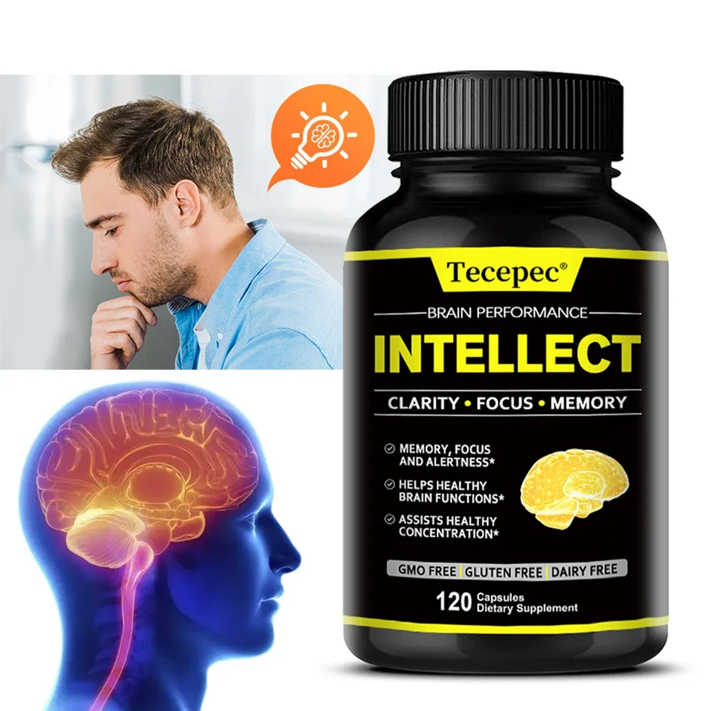 Nootropics - Supports Healthy Brain Function, Improves Memory and Concentration, Helps Combat Mental Dullness and Brain Fog