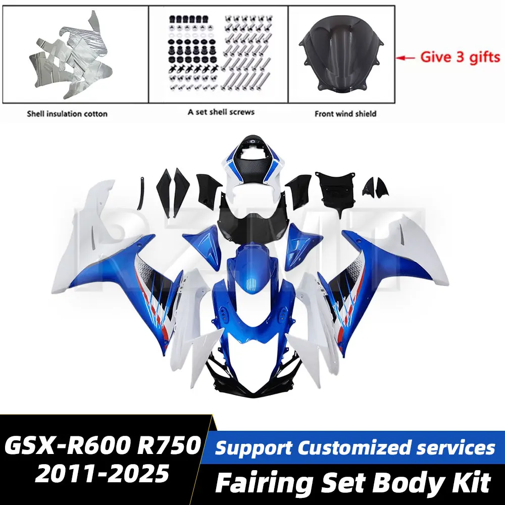 

Motorcycle Fairing Set Body Kit For Suzuki GSX-R600 R750 2011-2025 High Quality ABS Plastic Shell Injection Bodywork S0611-108a