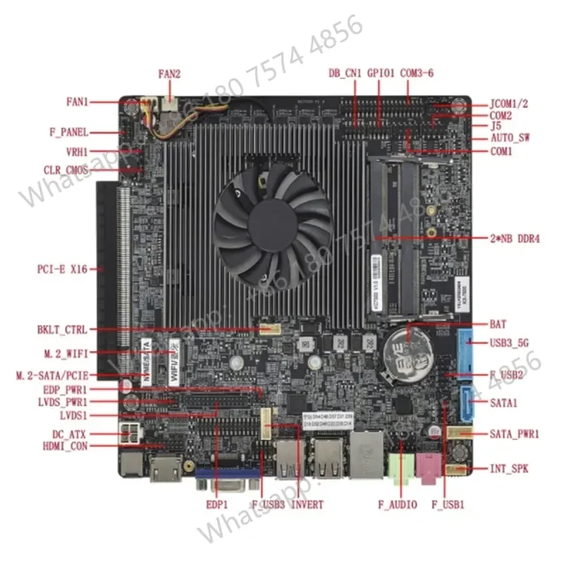 for ELSKY Yansheng KC7000 Zhaoxin KX7000 Octa Core Dual Network Industrial Control Motherboard for Industrial Computer Main 3