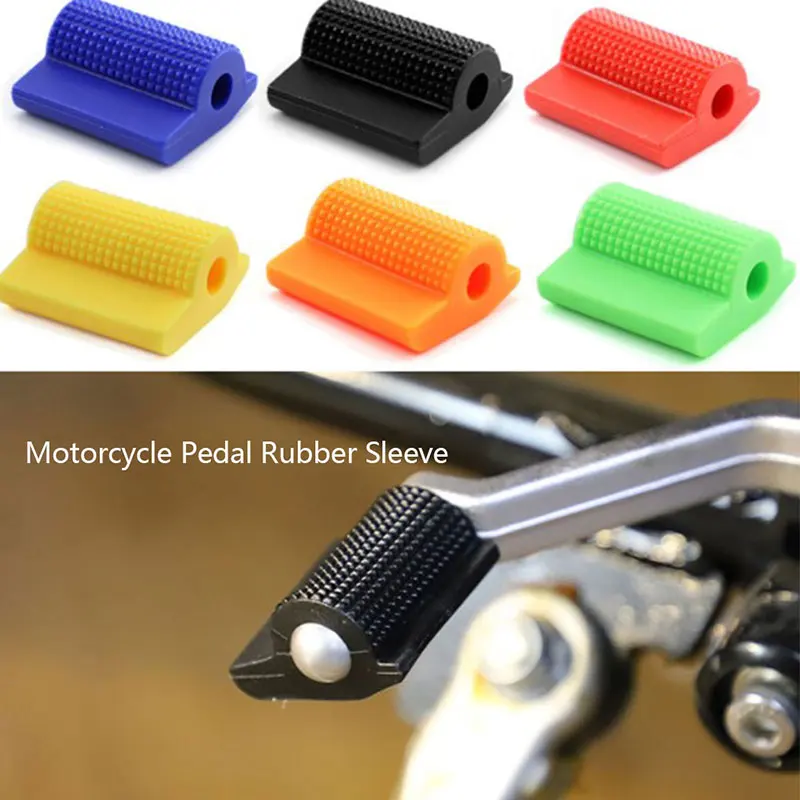 Motorcycle Universal Shift Gear Lever Pedal Rubber Cover Shoe Protector Foot Peg Toe Boots Gel Sleeve Accessories