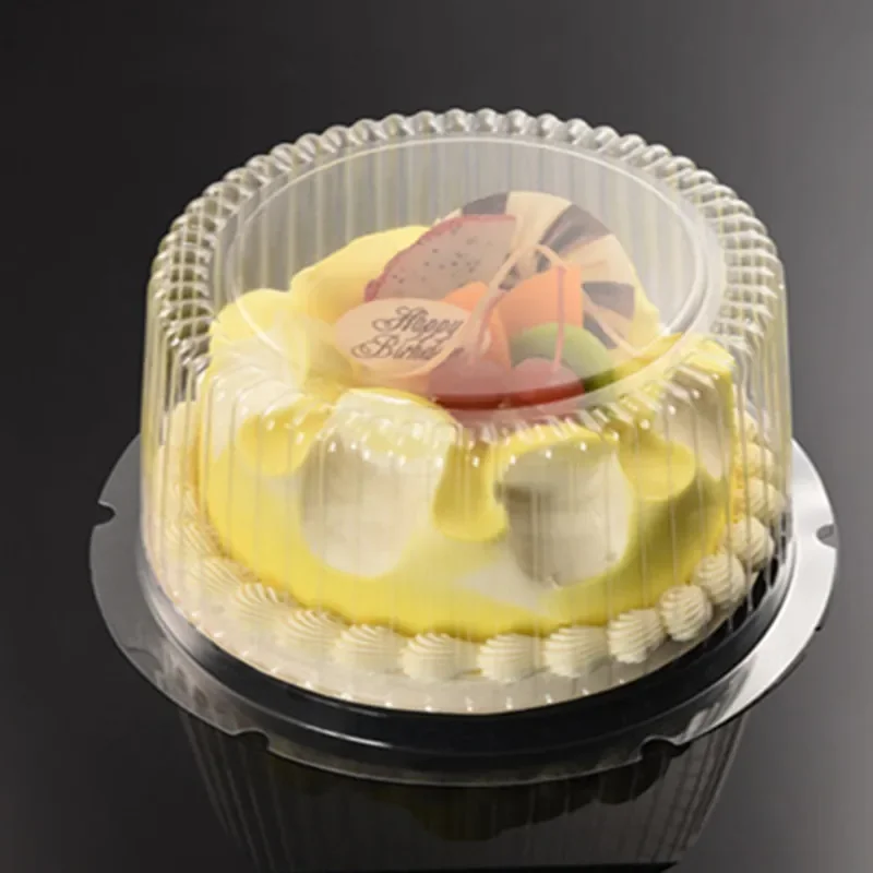 

100Pcs/lot 3/4/5/6 Inch Transparent Cake Box Plastic Cake Boxes And Packaging Clear Cupcake Muffin Dome Holder Cases Wedding