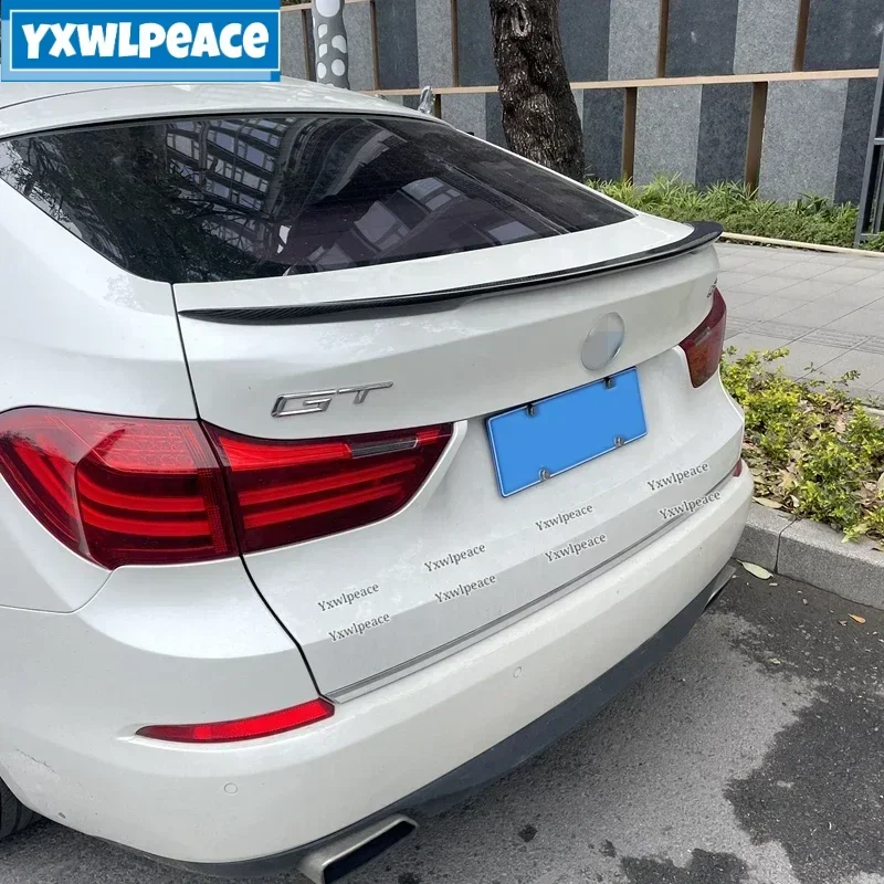 

Спойлер для BMW 5 серий GT F07 2014 2015 2016 P Стиль Настоящее углеродное волокно/FRP черный задний спойлер для багажника автомобильные аксессуары