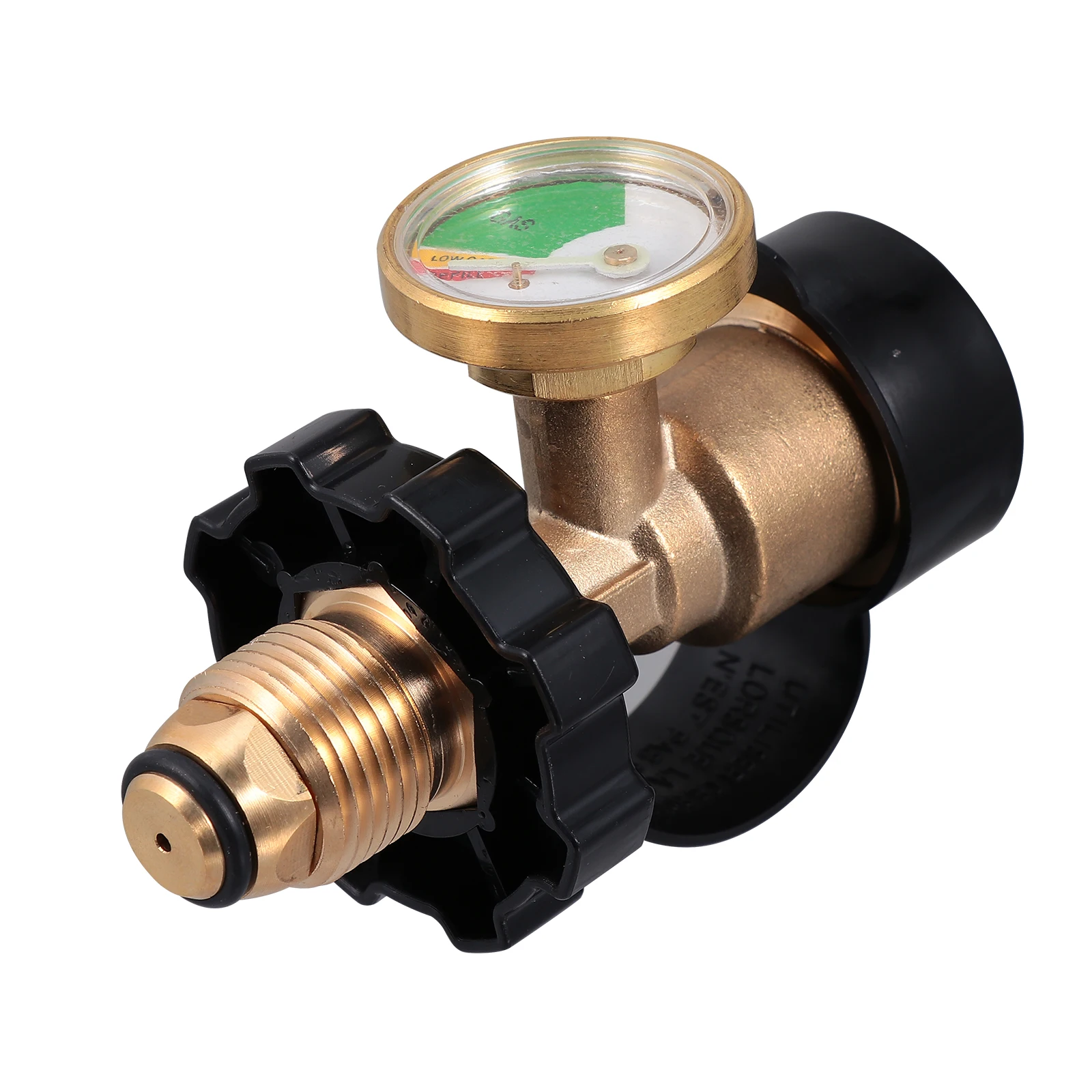 

Propane Tank Adapter Camping Stove Gas Refill Converter Brass Pressure Gauge Propane Appliances Fuel Level Indicator Split Gas