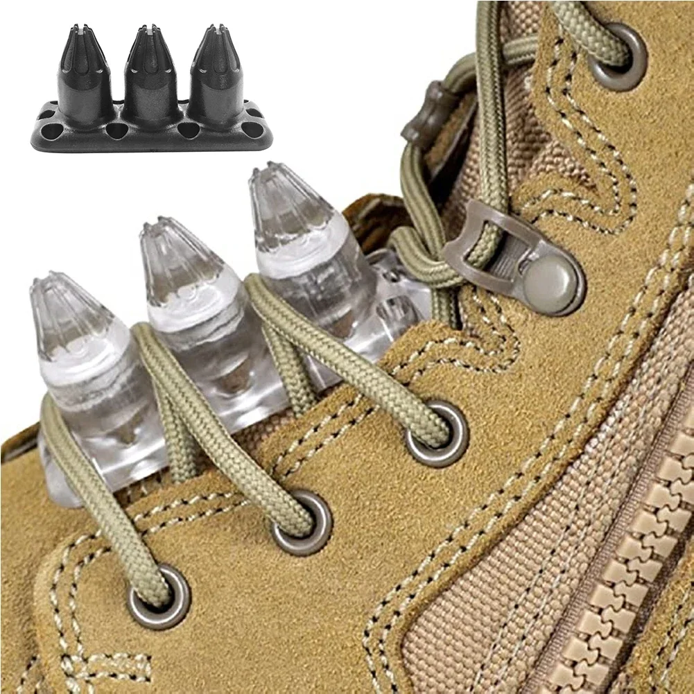 2PCS Tactical Self-defense Buckle Boot Studs Protection Security Spike Boot Nail Wushu Boot Nail Survival Tool