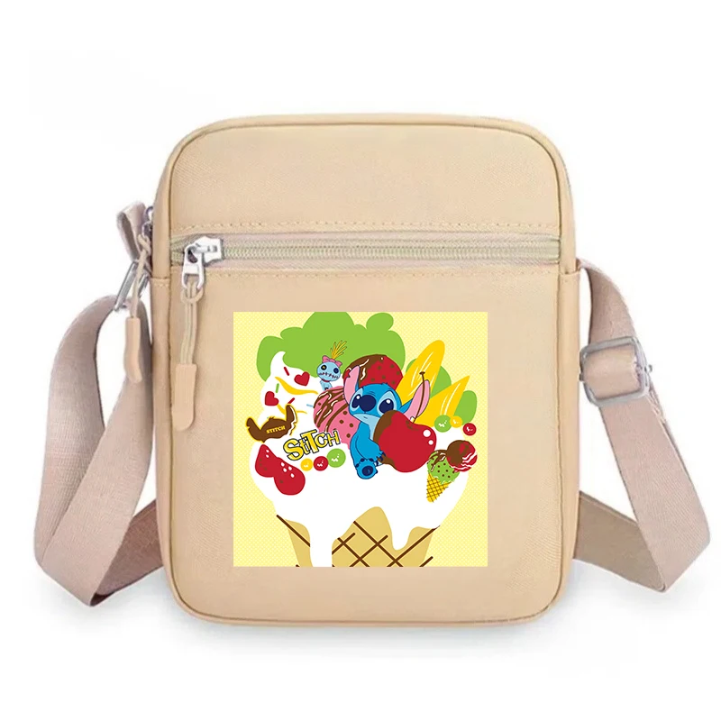 الكرتون أنيمي غرزة المرأة حقيبة Kawaii المحمولة موضة الهاتف المحمول الكتف سستة Crossbody الحقيبة الطلاب محفظة نسائية للعملات المعدنية الهدايا