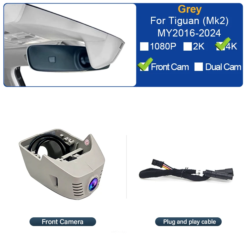 4K Front Cam(Grey)