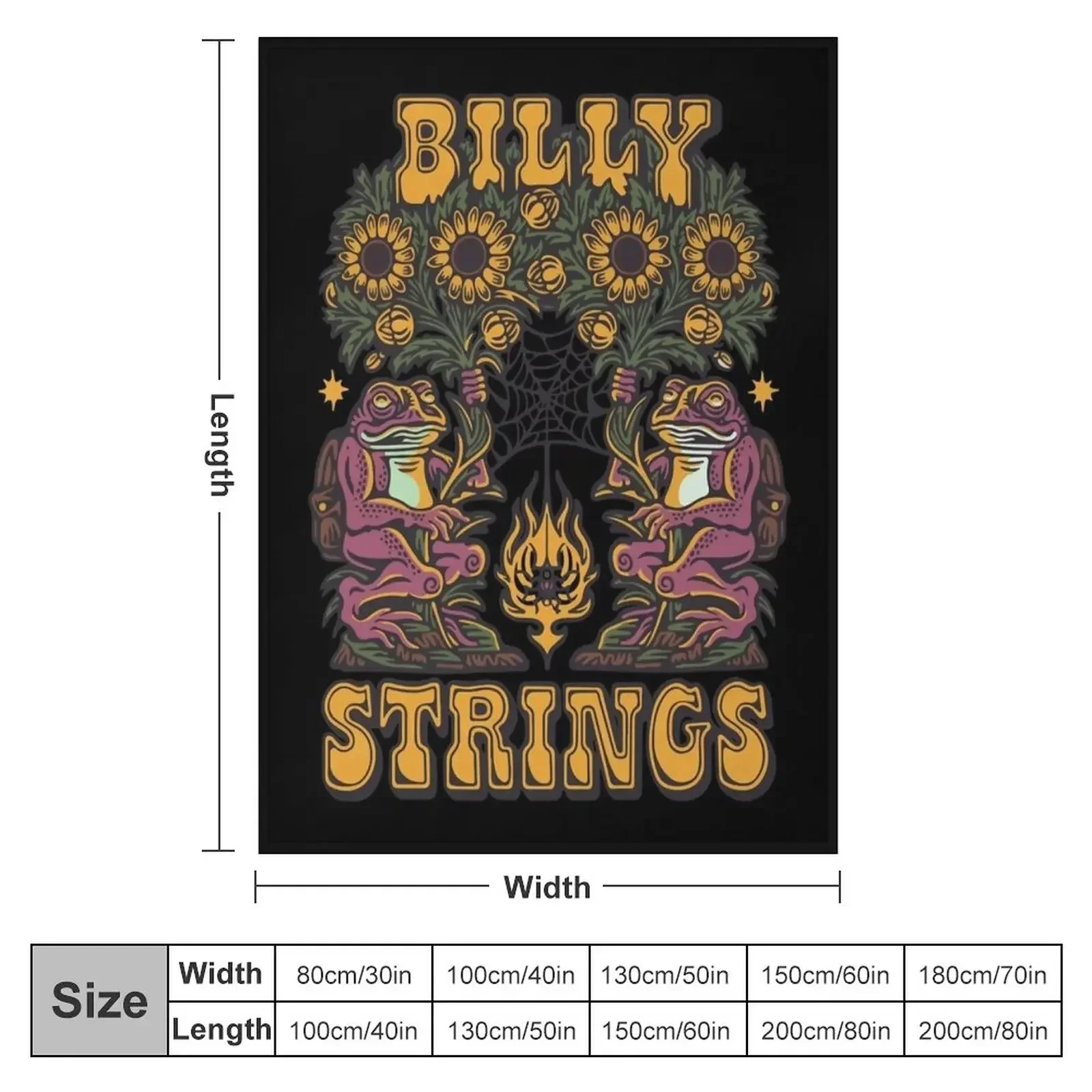 Billy Strings Throw Blanket Plaid on the sofa Tourist Blankets For Sofas For Baby Blankets