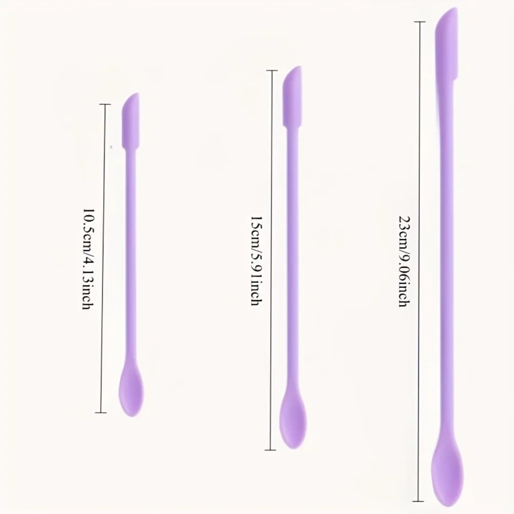 재사용 가능한 실리콘 메이크업 주걱 크림 페이스트 용 컴팩트 디자인 미니 사이즈 스크래치 믹스 화장품 위생 미용 도구