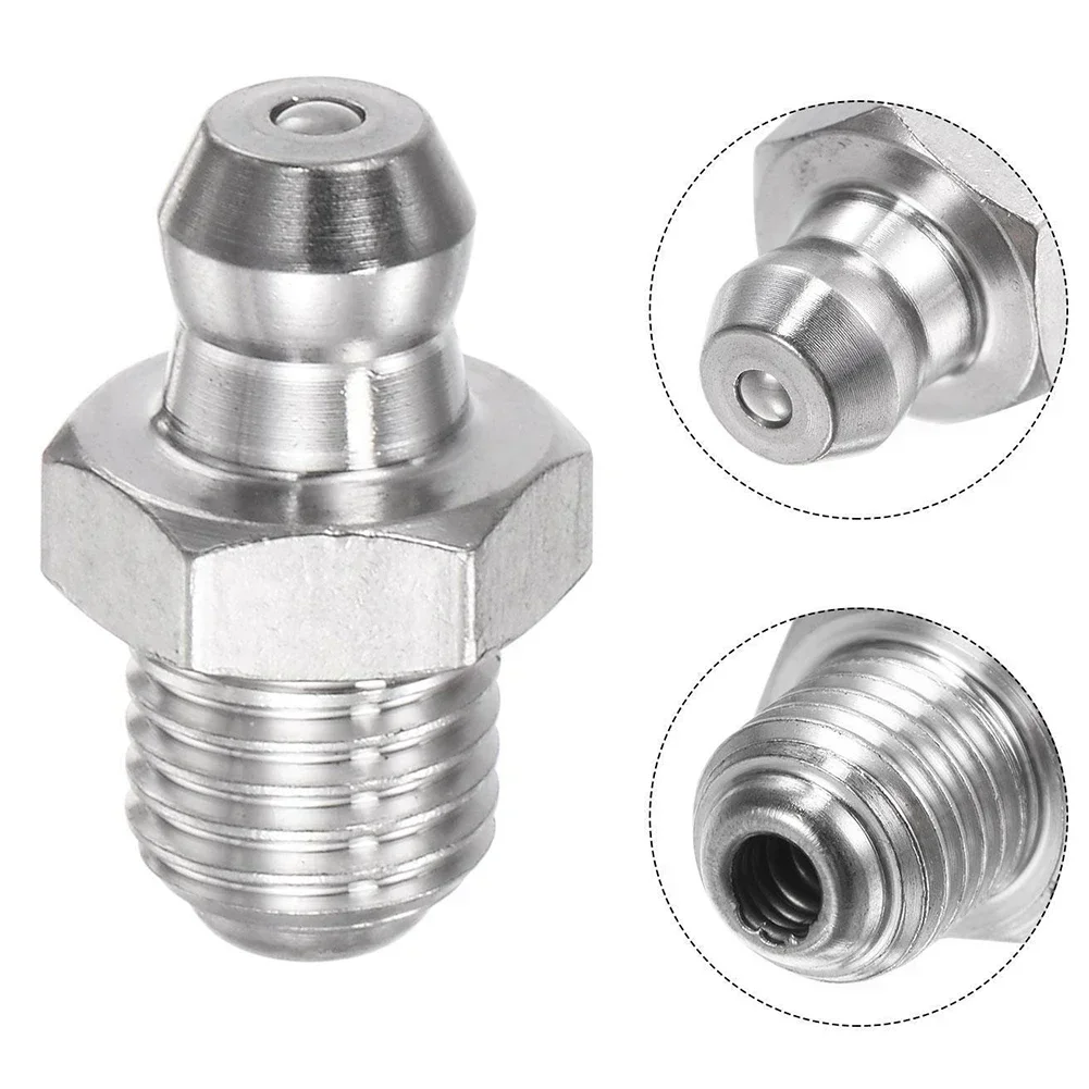201ステンレス鋼油圧グリースプレス,ワイヤーキット,高さ18mm,乳首加工機用,10個,m8 x 1mm