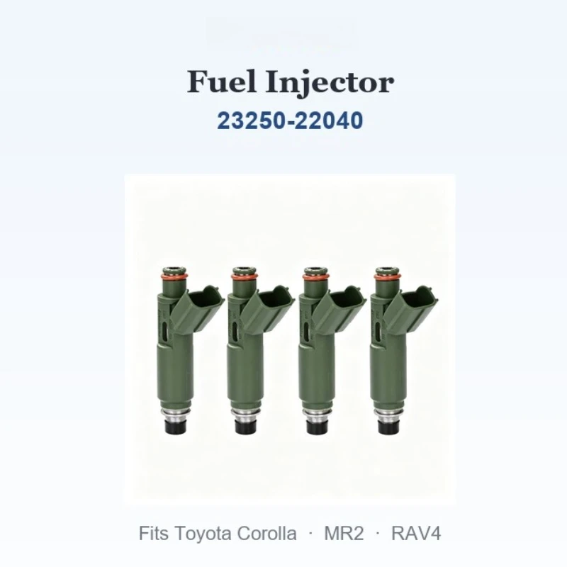 Fuel Injector 23250-22040 23209-22040 Compatible with Toyota Corolla MR2 RAV4 Set of 4 Injectors