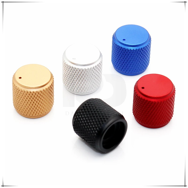 1PCS 15.5×15mm Precision machining knurl Aluminum Alloy Knob Potentiometer Knob Volume Audio Adjustment Knob cap round hole 6mm