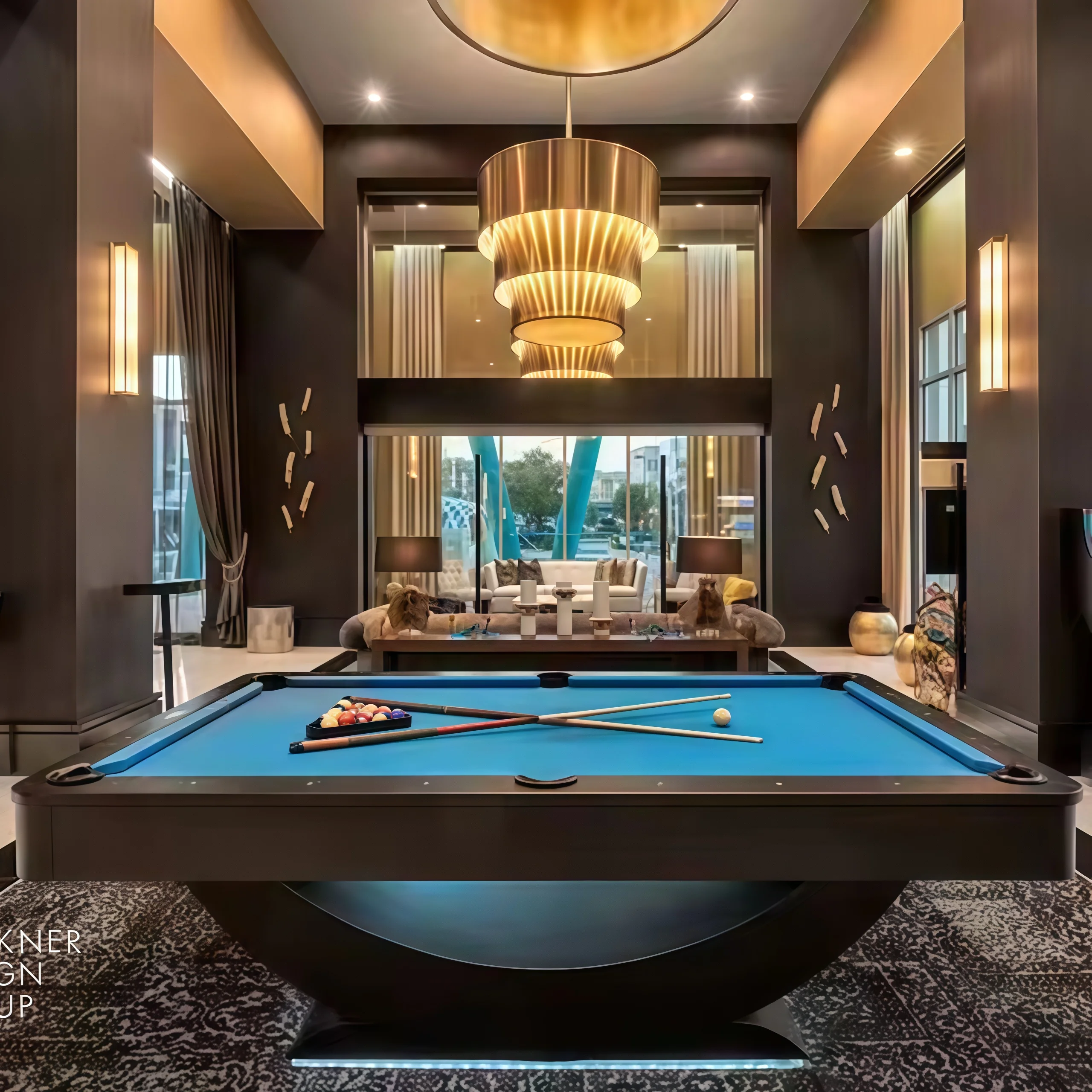 High quality indoor snooker table rubber wood sports mat