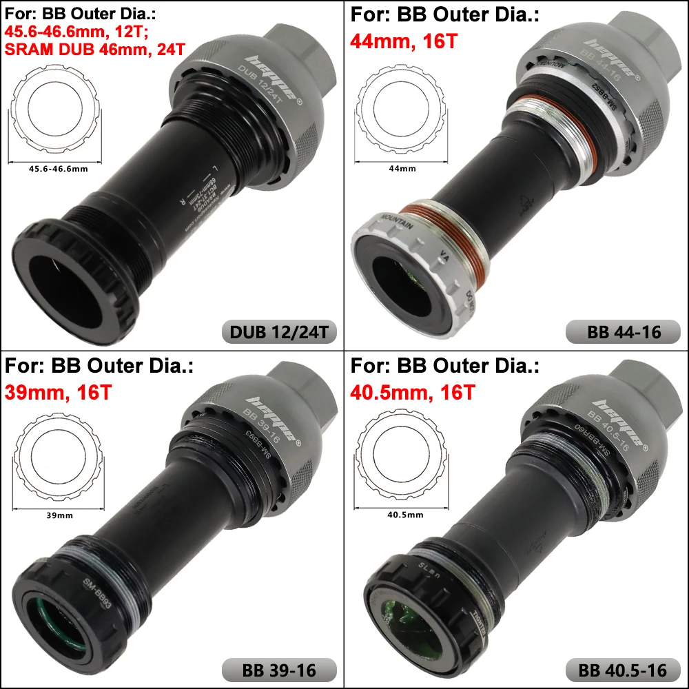 HEPPE Bike Bottom Bracket Install and Removal Tool SRAM DUB Bottom Bracket Wrench Bike BB Repair Tool Kit for BBR60 GXP BB52 XT