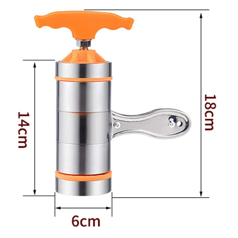 Stainless Steel Household Small Manual Pasta Maker Kitchen Machine Hand Pressure Italy Noodle Pressing Machine