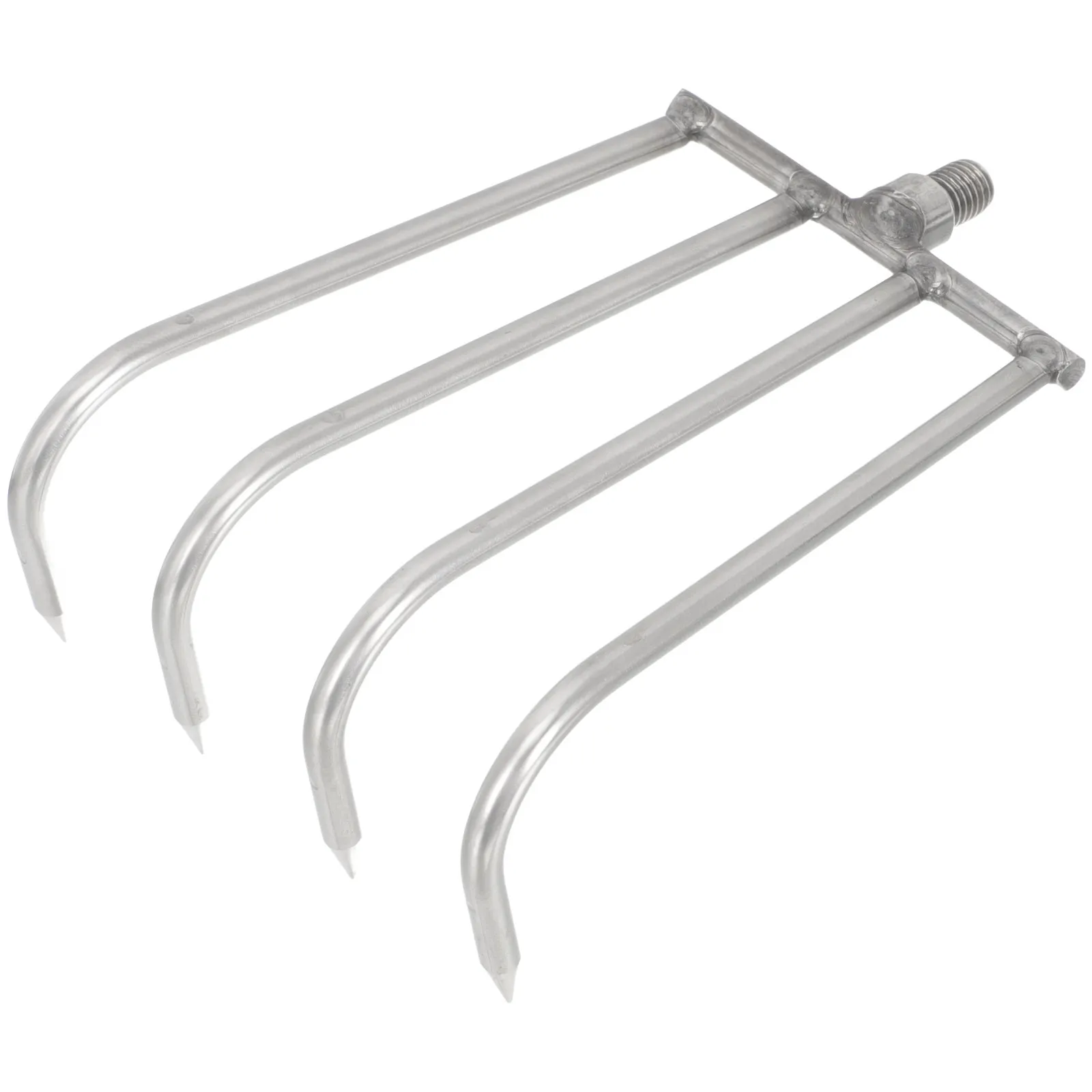 Stainless Steel Aquatic Weed Rake 4 Teeth Compact Lightweight Raking Tool for Pond Lake Fishing Aquatic Rake Farm Implement