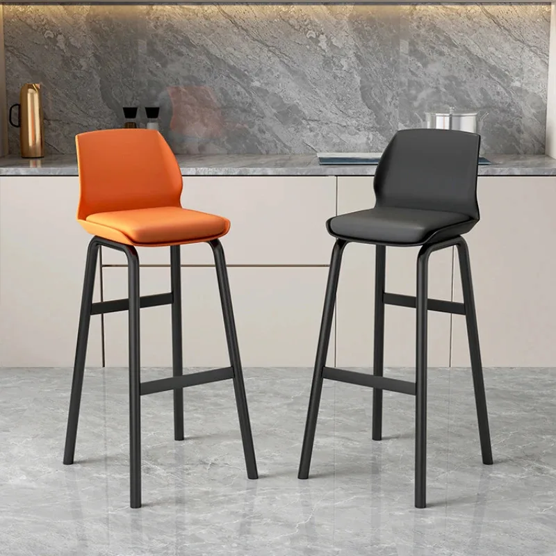 Square Kitchen Island Bar Chair Vanity Leather Lounge Modern Dining Bar Stool Library Design Sillas Para Comedor Home Furniture